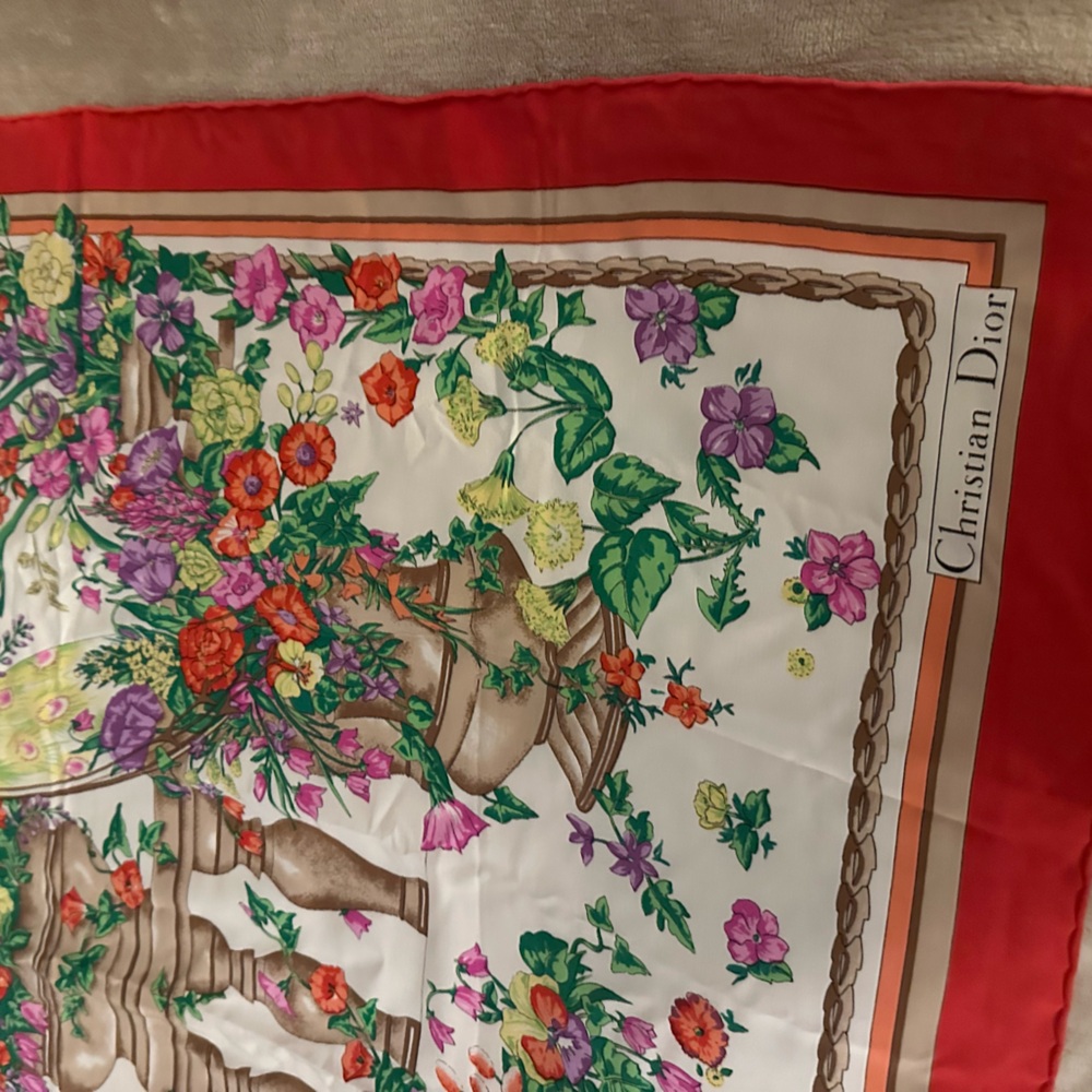 Christian Dior silk scarf